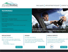 Tablet Screenshot of affordableautoglass4u.net